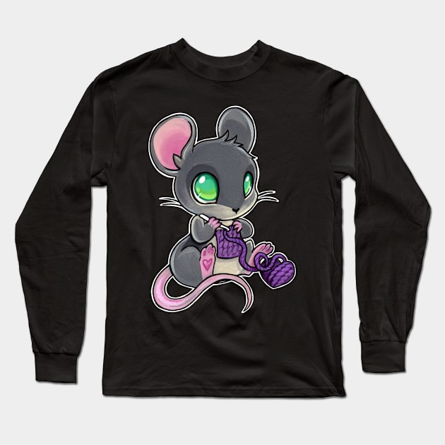 The great yarn mouse Long Sleeve T-Shirt by BiancaRomanStumpff